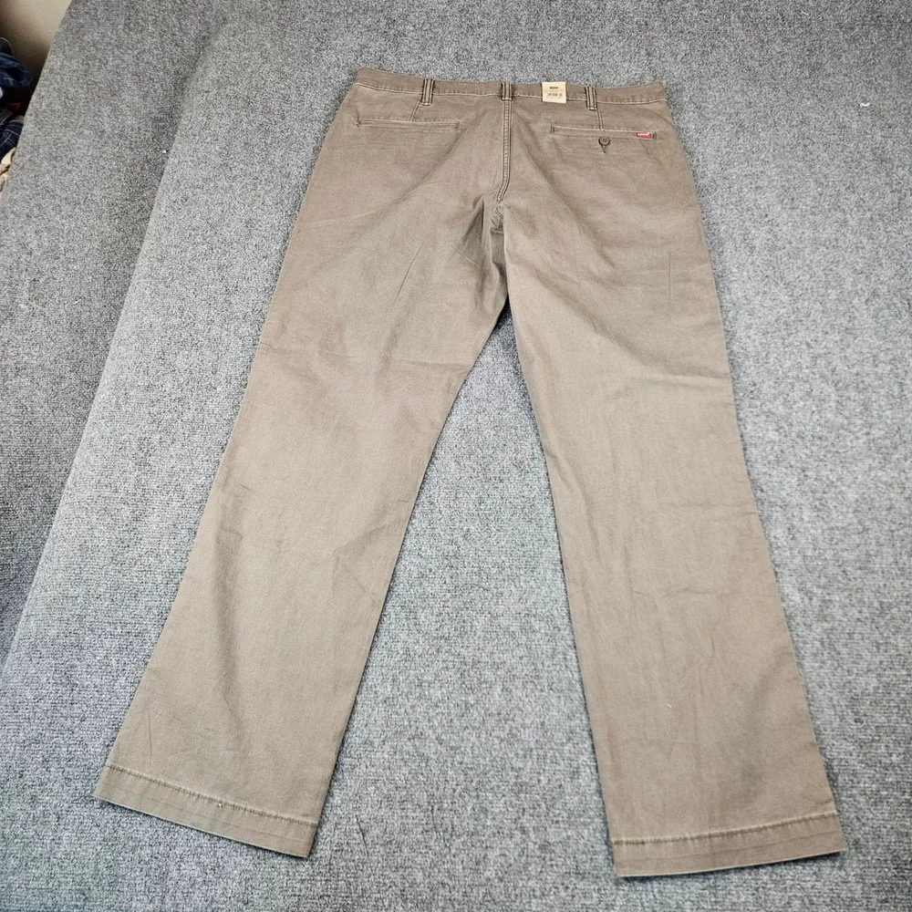 Levis XX Chino Relaxed Straight Pants Mens 38x34 Brown Stretch 001K50046 NEW